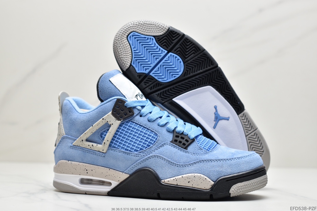 390 耐克Nike Air Jordan 4 Retro GS”Light Smoke Grey”AJ4代中帮复古休闲运动文化篮球鞋ERHD1120-ZML