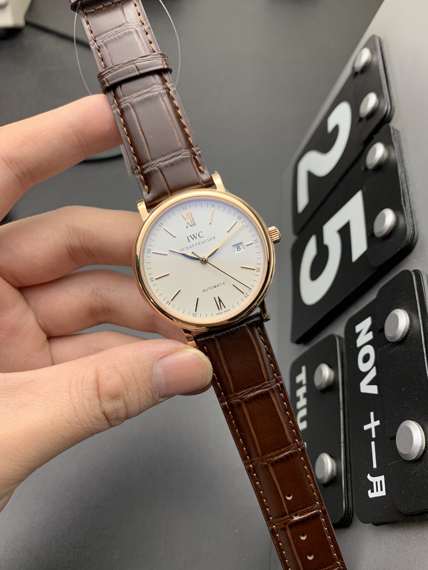 IWC V7 玫瑰金波涛