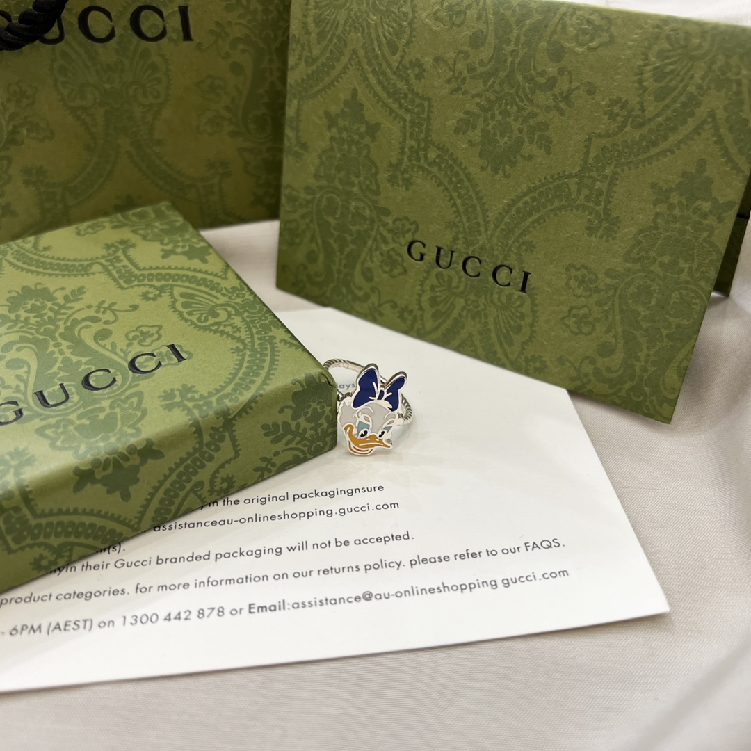 NO:553360,Gucci Gucci 925 sterling silver new Daisy Duck ring size 12# 14# 16# 18# 20# 22#, Gucci ring, gucci, gucci, ring, pure silver19860909Gucci古驰925纯银新款黛丝鸭戒指 尺寸12# 14# 16# 18# 20# 22#,古驰戒指,gucci,gucci,ring,pure silver,Jewelry