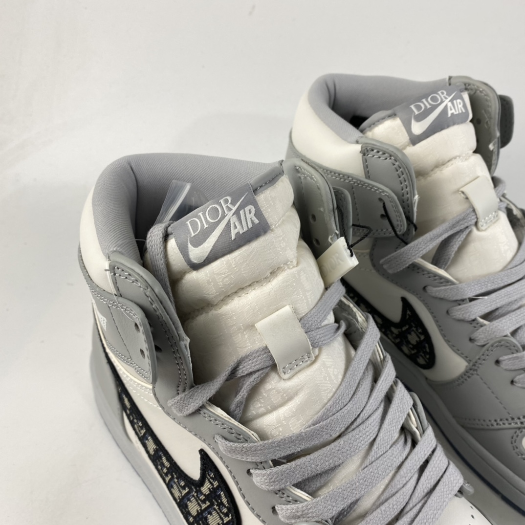 260  Dior x Air Jordan 1 High AJ1 乔1迪奥联名白灰高帮 CN8607-002