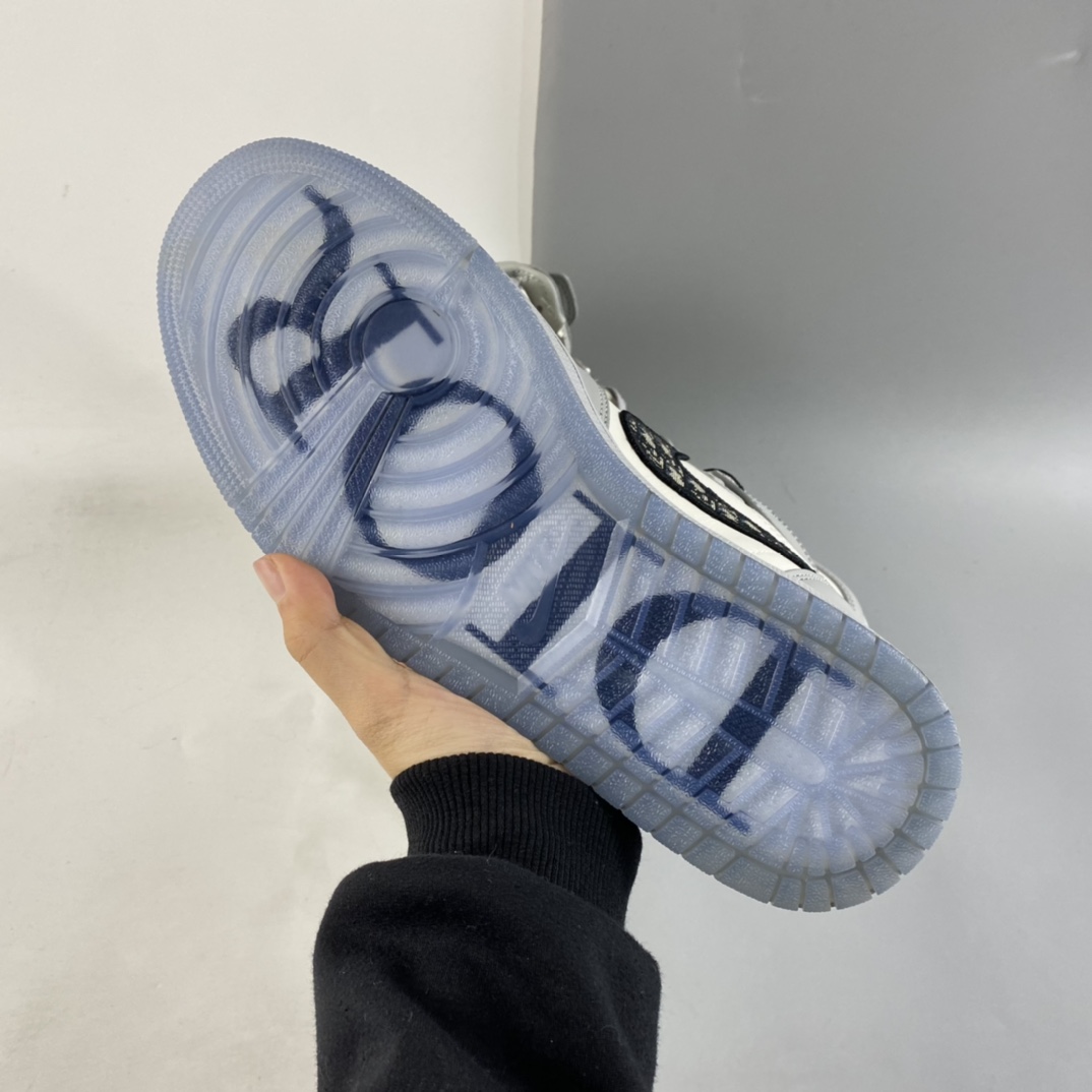 260  Dior x Air Jordan 1 High AJ1 乔1迪奥联名白灰高帮 CN8607-002