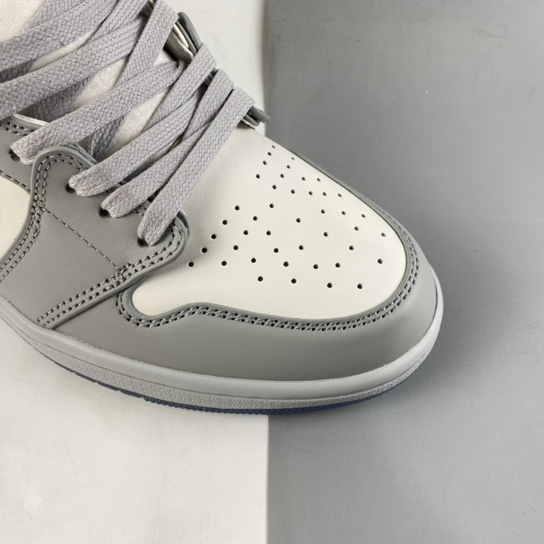 260  Dior x Air Jordan 1 High AJ1 乔1迪奥联名白灰高帮 CN8607-002