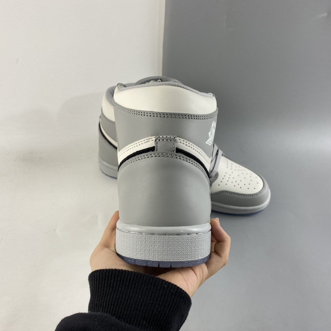 260  Dior x Air Jordan 1 High AJ1 乔1迪奥联名白灰高帮 CN8607-002