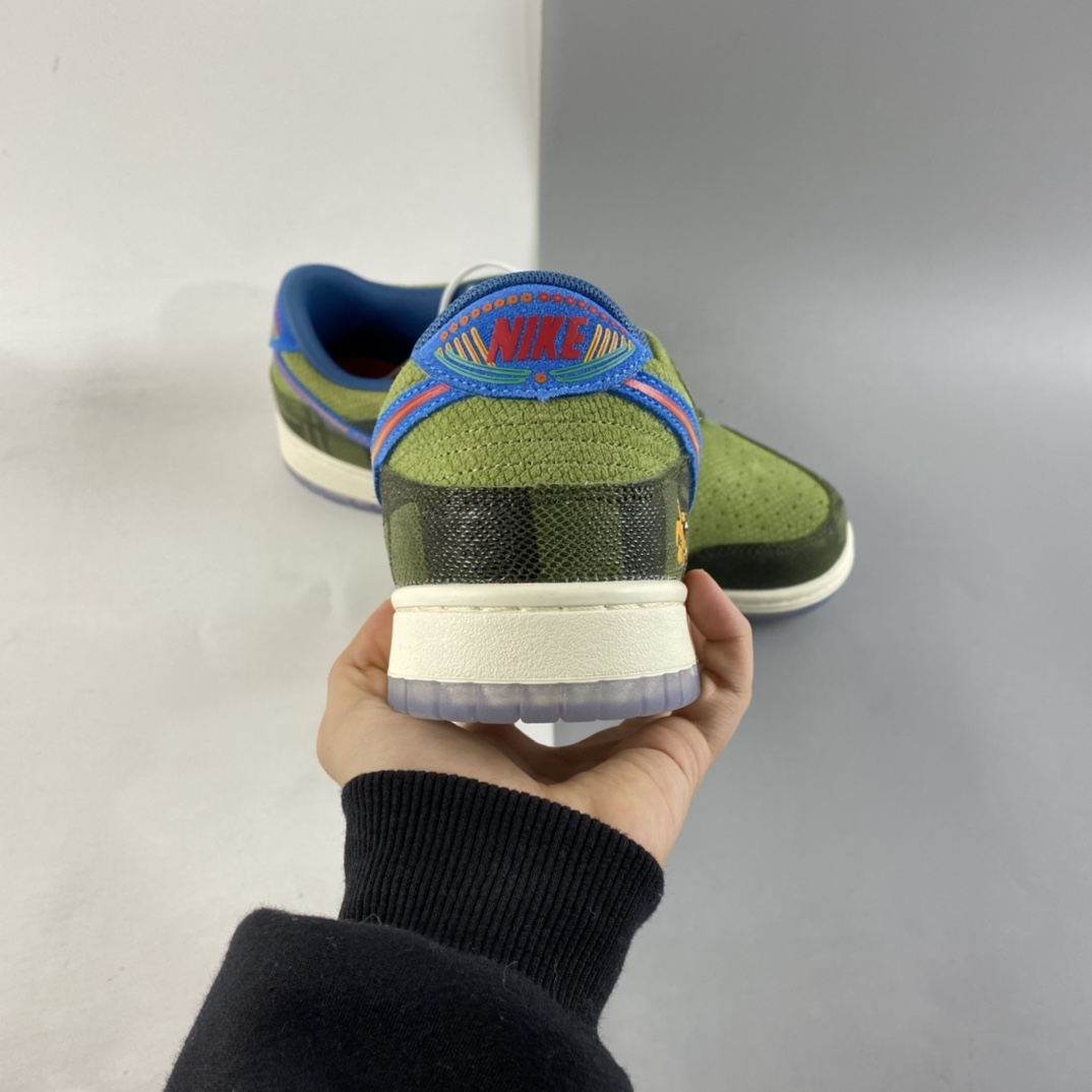 P320  NIKE Dunk Low ”Siempre Familia” 低邦 狂野蜥蜴绿蓝 DO2160-335