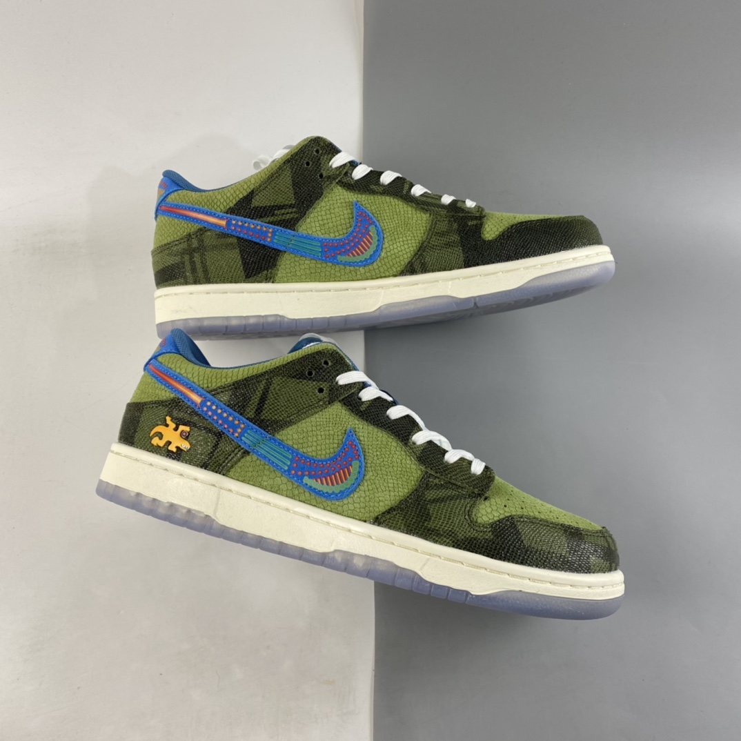 P320  NIKE Dunk Low ”Siempre Familia” 低邦 狂野蜥蜴绿蓝 DO2160-335
