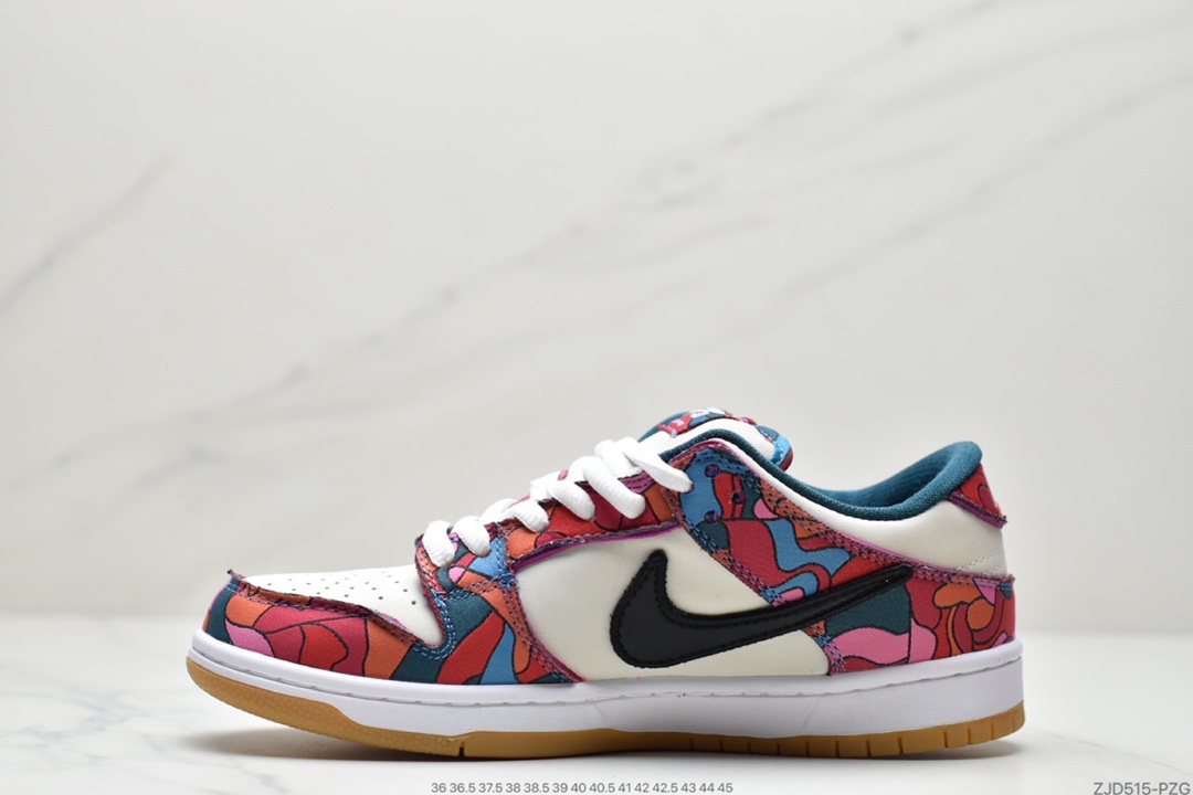 240 Parra x Nike SB Dunk Low”Abstract Art” 白蓝红 抽象艺术 扣篮系列低帮休闲运动滑板板鞋DH7695-600