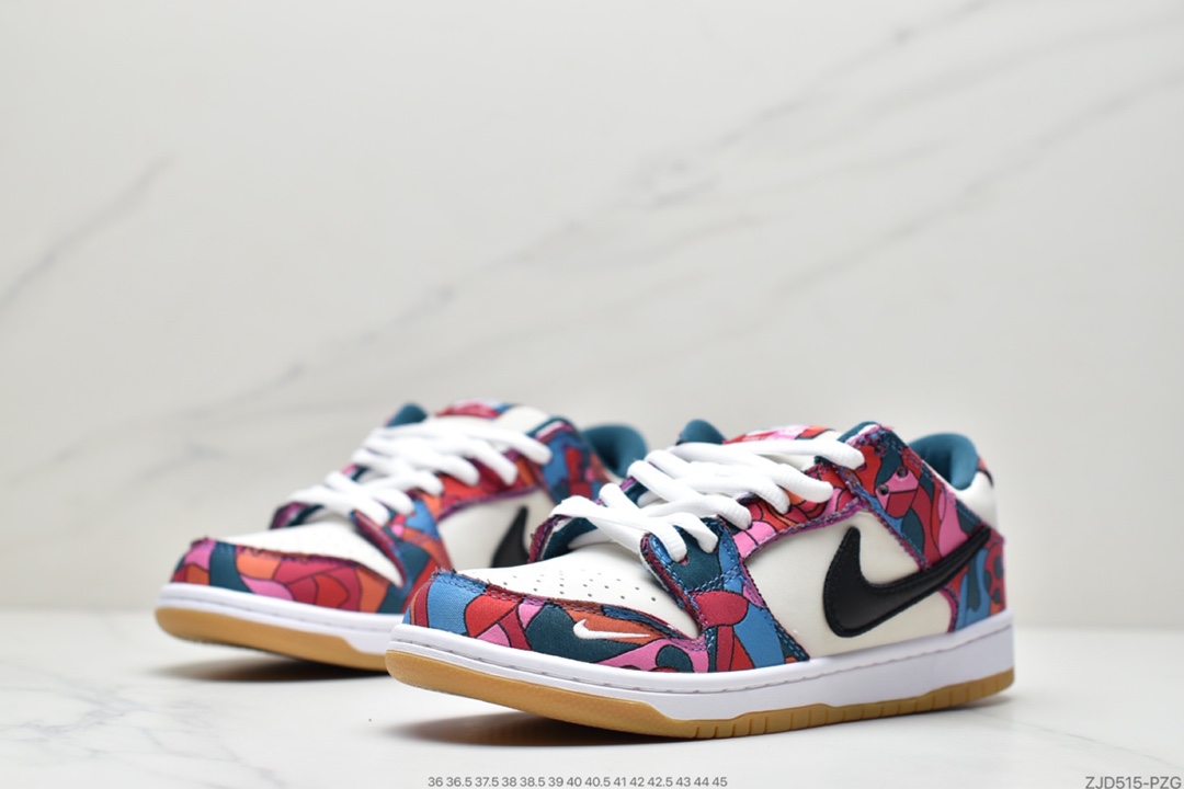 240 Parra x Nike SB Dunk Low”Abstract Art” 白蓝红 抽象艺术 扣篮系列低帮休闲运动滑板板鞋DH7695-600