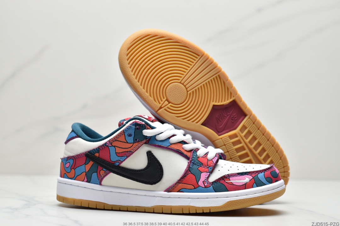 240 Parra x Nike SB Dunk Low”Abstract Art” 白蓝红 抽象艺术 扣篮系列低帮休闲运动滑板板鞋DH7695-600