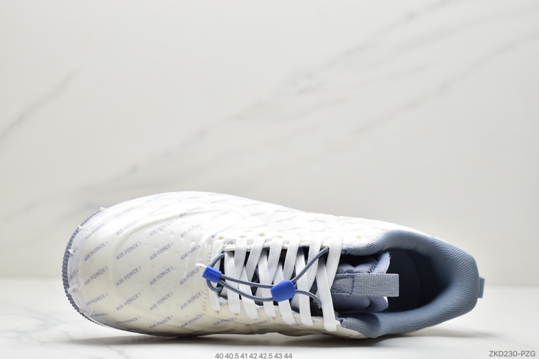 270  Nike Air Force 1 Experimental-Type N. 354”USPS”空军一号经典低帮百搭休闲运动板鞋“面包白蓝海绵泡泡糖”CZ1528-100