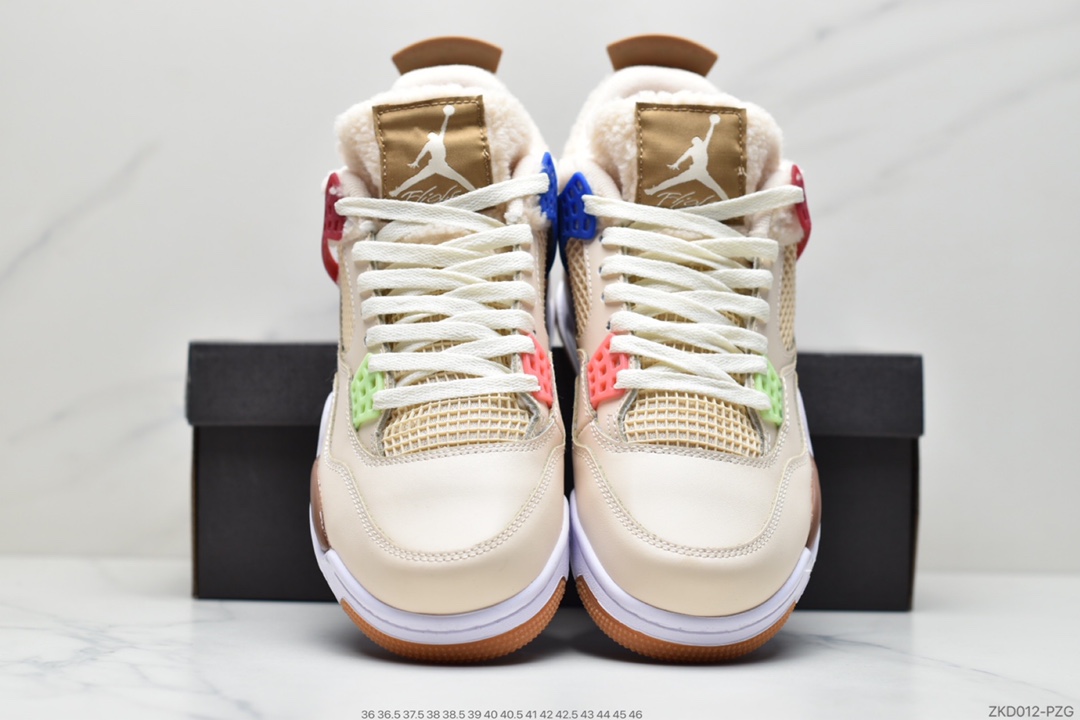270 Air Jordan 4 AJ4卡其色 羊绒 鸳鸯休闲运动鞋篮球鞋DH0572