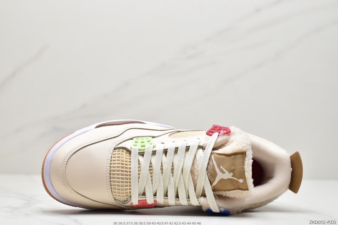 270 Air Jordan 4 AJ4卡其色 羊绒 鸳鸯休闲运动鞋篮球鞋DH0572