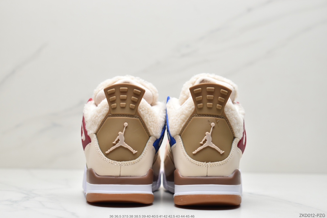 270 Air Jordan 4 AJ4卡其色 羊绒 鸳鸯休闲运动鞋篮球鞋DH0572