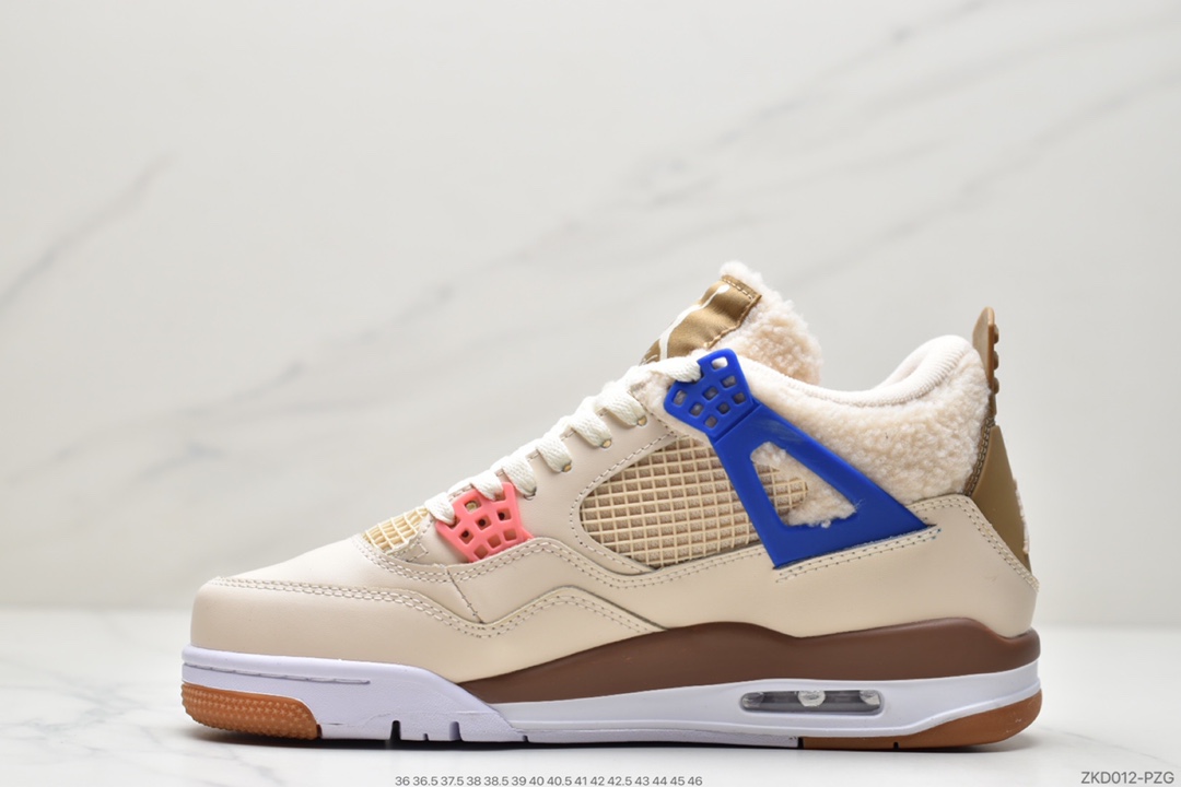 270 Air Jordan 4 AJ4卡其色 羊绒 鸳鸯休闲运动鞋篮球鞋DH0572