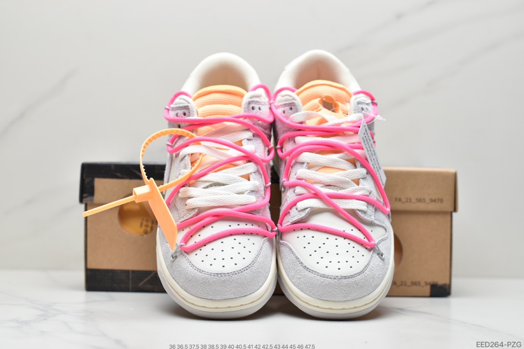 370 Off-White x Nike Dunk Low NO.3白鞋带 DM1602-118