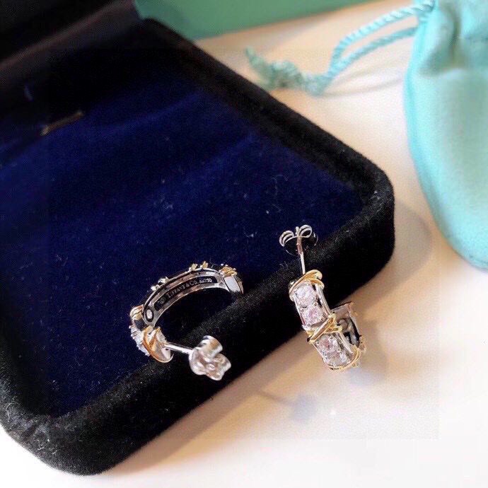 Tiffany & Co. Schlumberger Four-Diamond Earrings - Elegant and Refined 2 i1637859611 1466 0
