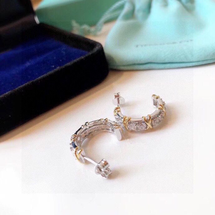 Tiffany & Co. Schlumberger Four-Diamond Earrings - Elegant and Refined 8 i1637859611 5300 7