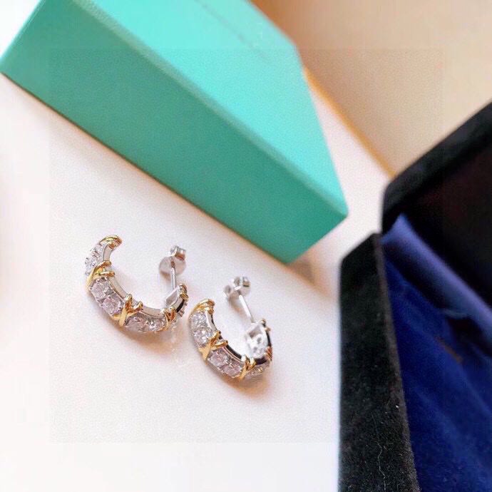 Tiffany & Co. Schlumberger Four-Diamond Earrings - Elegant and Refined 1 i1637859611 8333 1