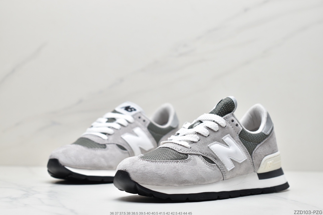 250 NB新百伦New Balance Made in USA 990V2高端美产系列经典复古休闲运动慢跑鞋“元祖灰红标” M990VS2