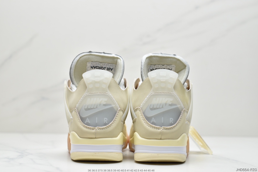 190 OFF-WHITE x Air Jordan 4 SP WMNS米白 CV9388-100