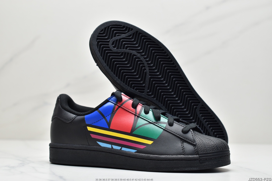 140 阿迪达斯官网三叶草贝壳头 SUPERSTAR PURE男女经典运动鞋FU9518