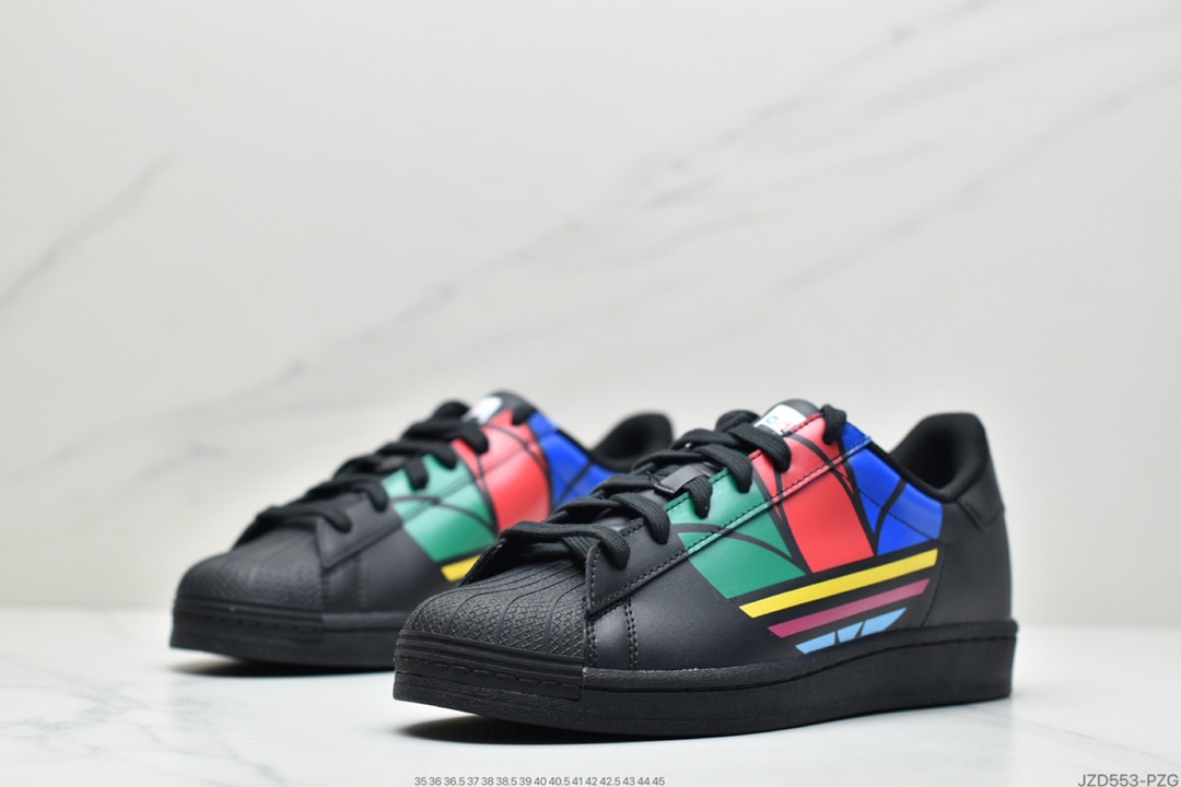 140 阿迪达斯官网三叶草贝壳头 SUPERSTAR PURE男女经典运动鞋FU9518