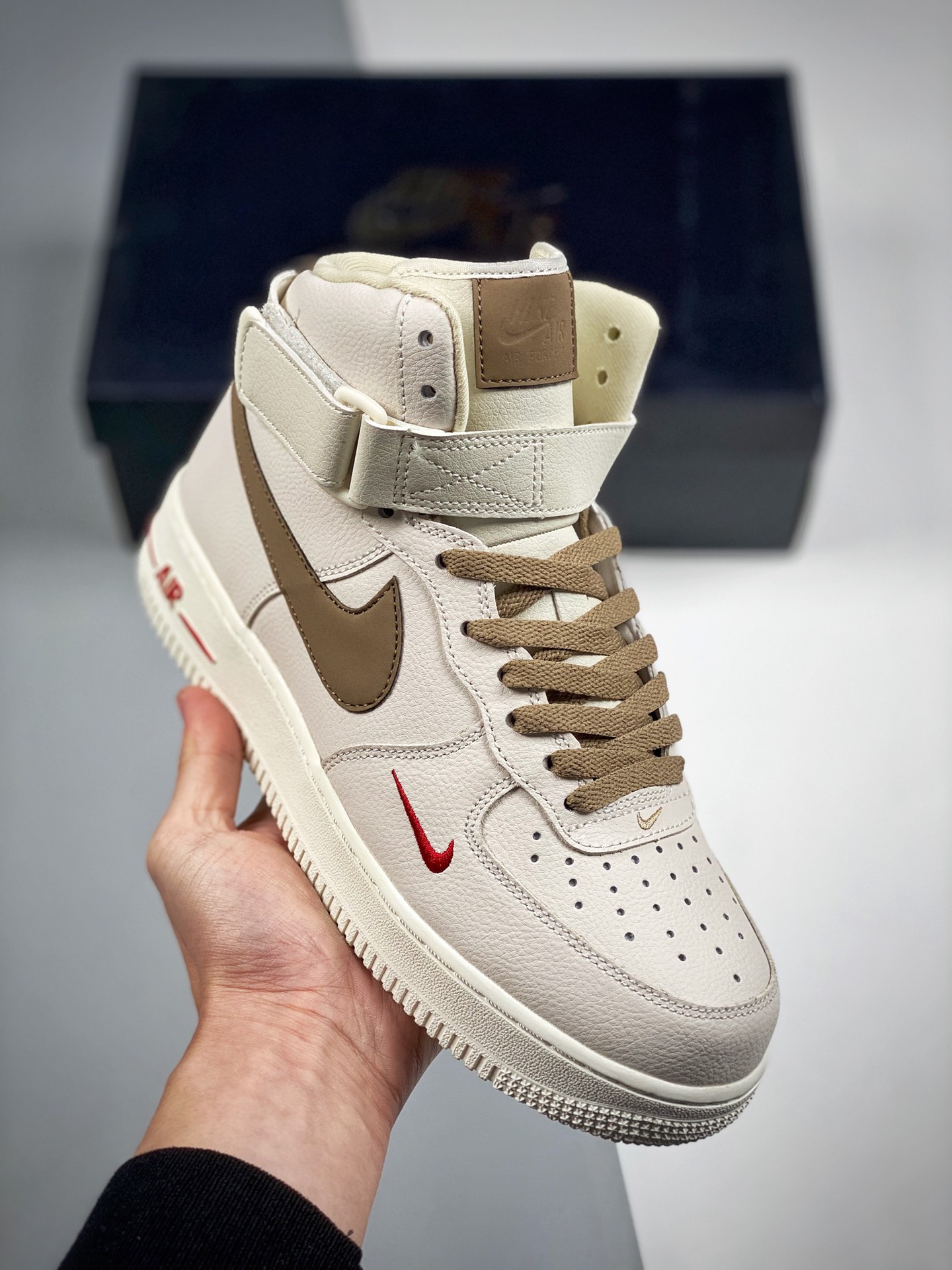 Air Force 1 High color café con leche, versión original pura de plataforma, exclusivo para el mercado de alta gama, #an…