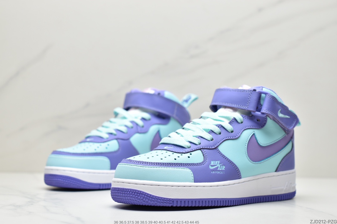 240 耐克Nk Air Force 1空军一号中帮板鞋 3M反光 紫罗兰CV3039-107