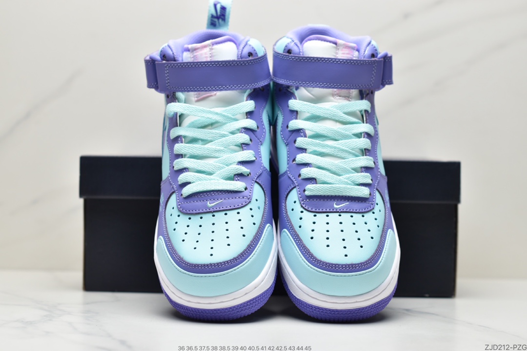 240 耐克Nk Air Force 1空军一号中帮板鞋 3M反光 紫罗兰CV3039-107