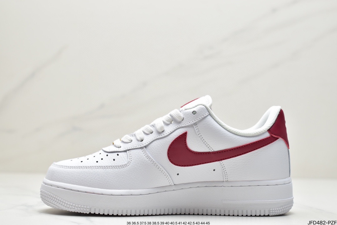 170 耐克Nike Air Force 1 Low “白红勾金标” 这双鞋采用低帮 315115-154