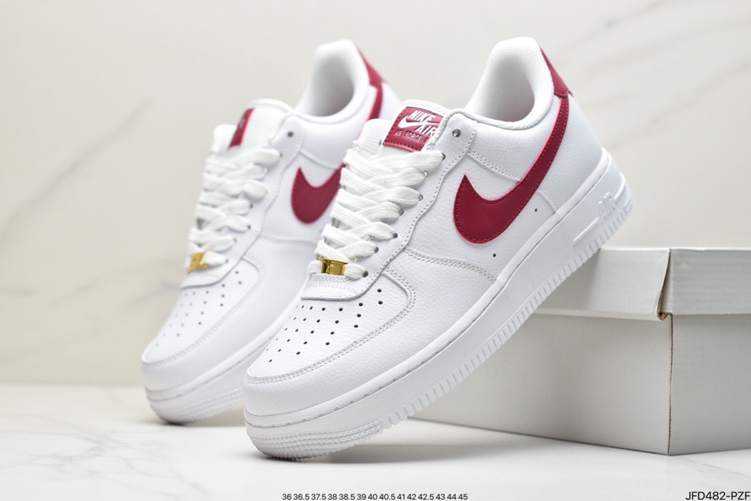 170 耐克Nike Air Force 1 Low “白红勾金标” 这双鞋采用低帮 315115-154