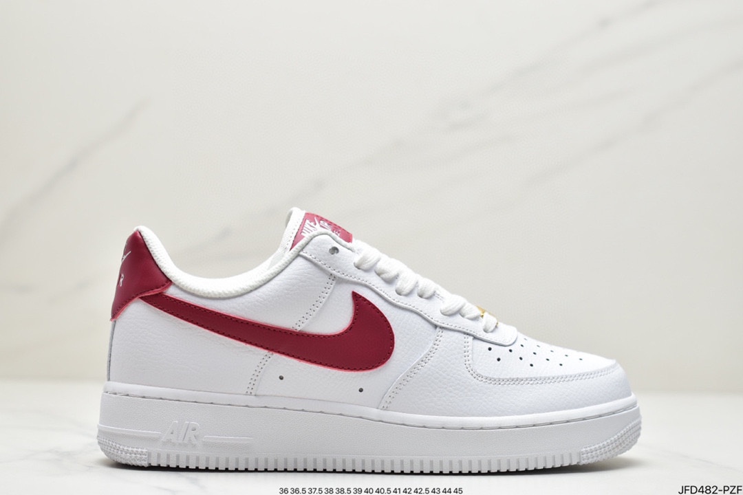 170 耐克Nike Air Force 1 Low “白红勾金标” 这双鞋采用低帮 315115-154