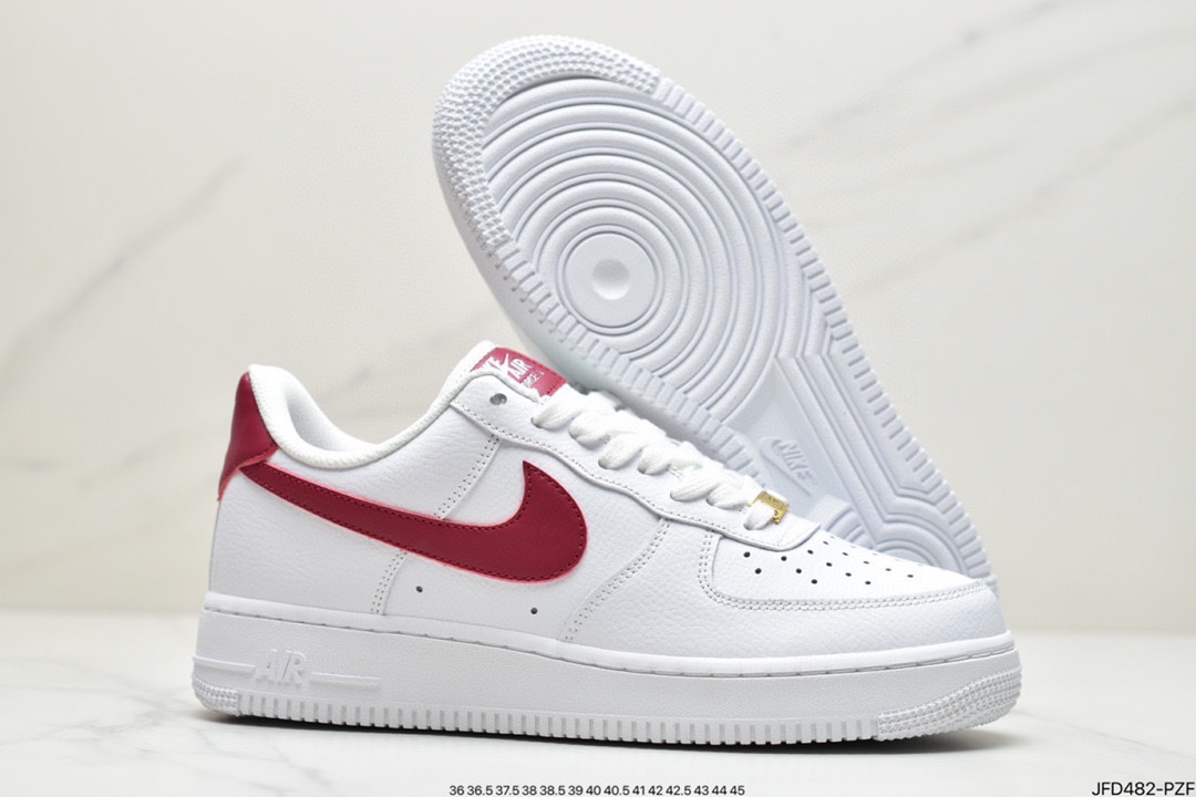 170 耐克Nike Air Force 1 Low “白红勾金标” 这双鞋采用低帮 315115-154