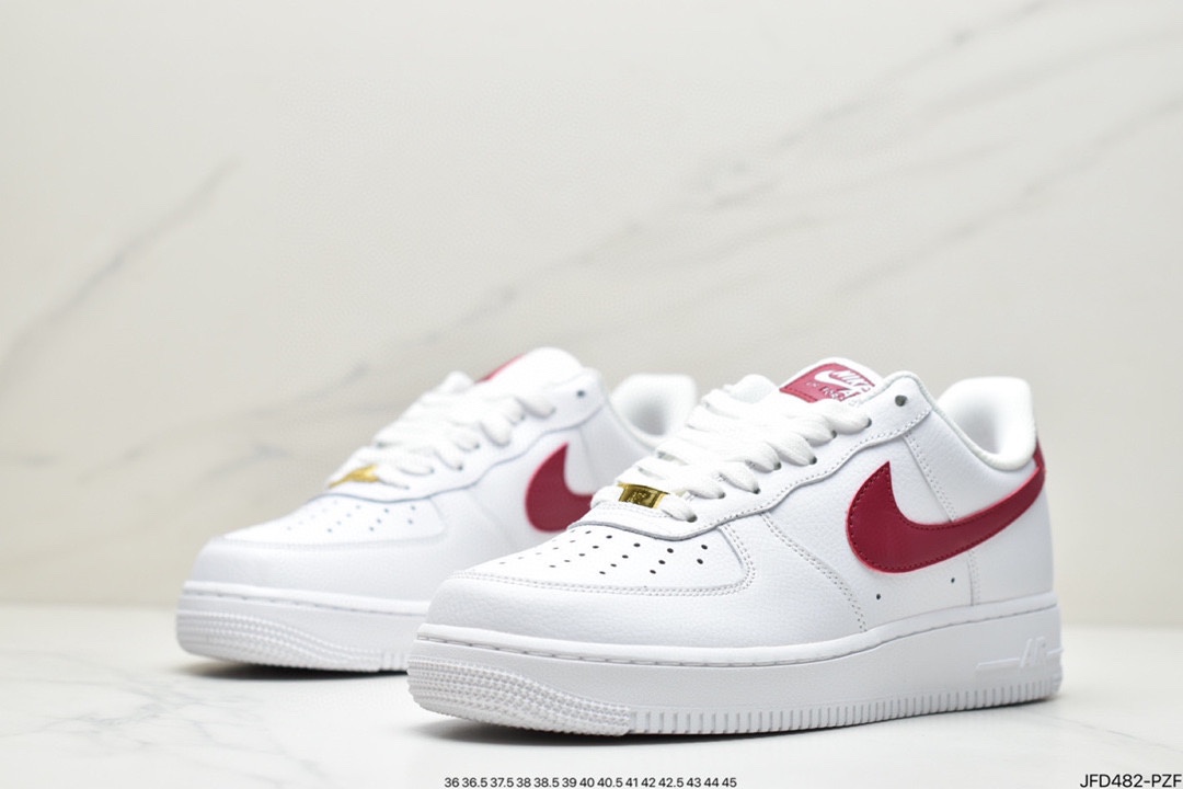 170 耐克Nike Air Force 1 Low “白红勾金标” 这双鞋采用低帮 315115-154