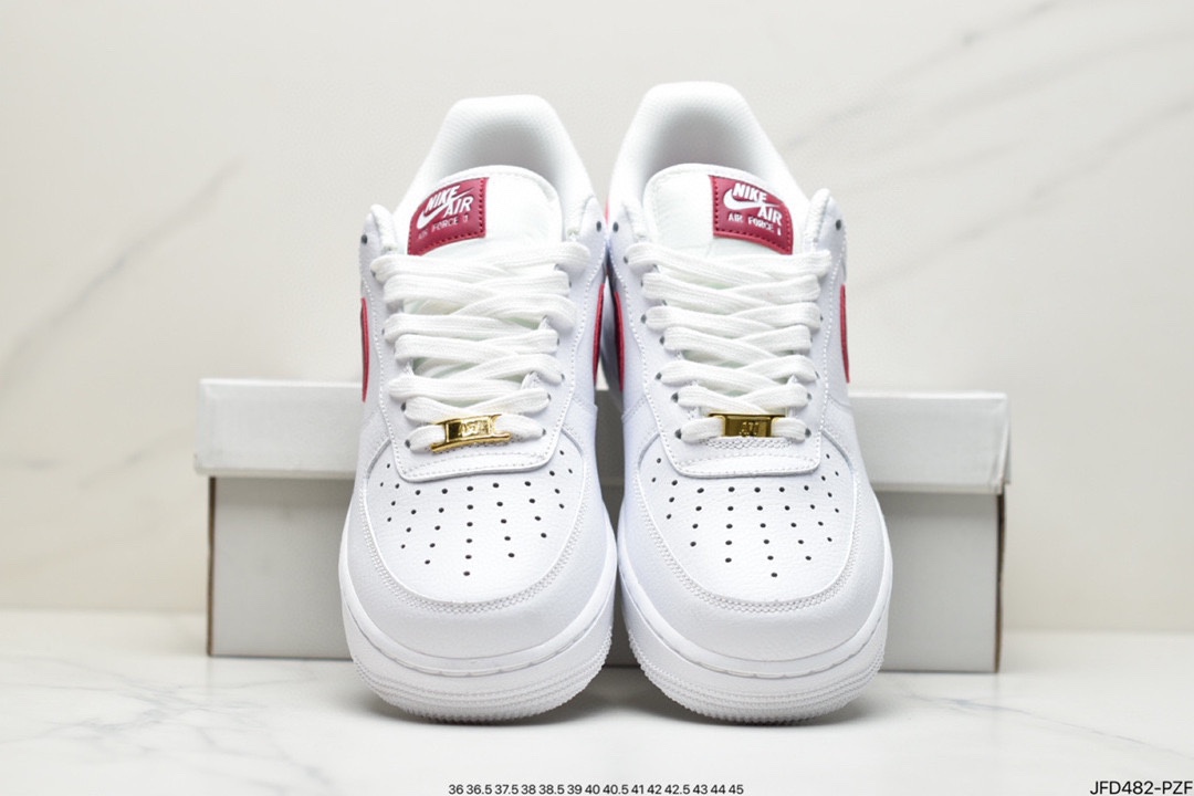 170 耐克Nike Air Force 1 Low “白红勾金标” 这双鞋采用低帮 315115-154