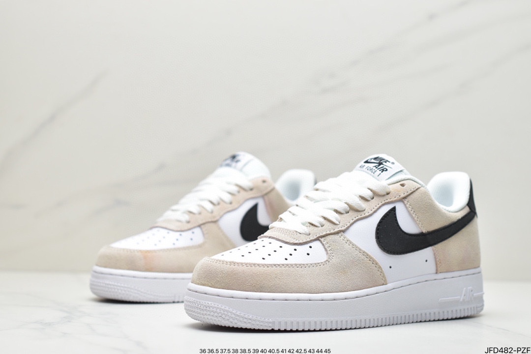 170 Nike Air Force 1 Low ski 米白黑勾 BQ8988-100