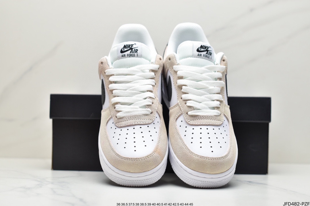 170 Nike Air Force 1 Low ski 米白黑勾 BQ8988-100