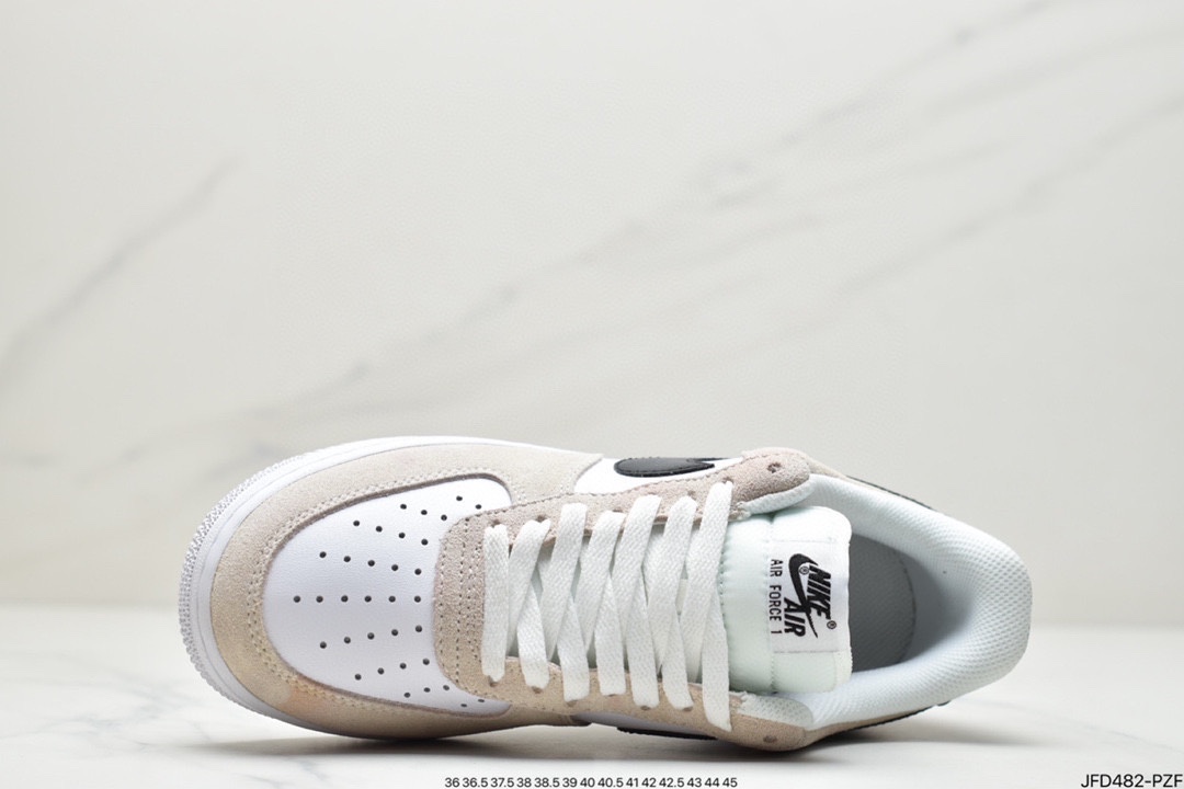 170 Nike Air Force 1 Low ski 米白黑勾 BQ8988-100