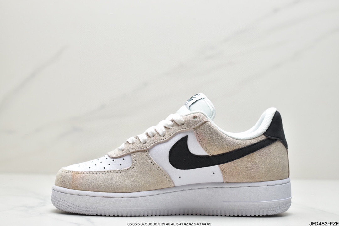 170 Nike Air Force 1 Low ski 米白黑勾 BQ8988-100