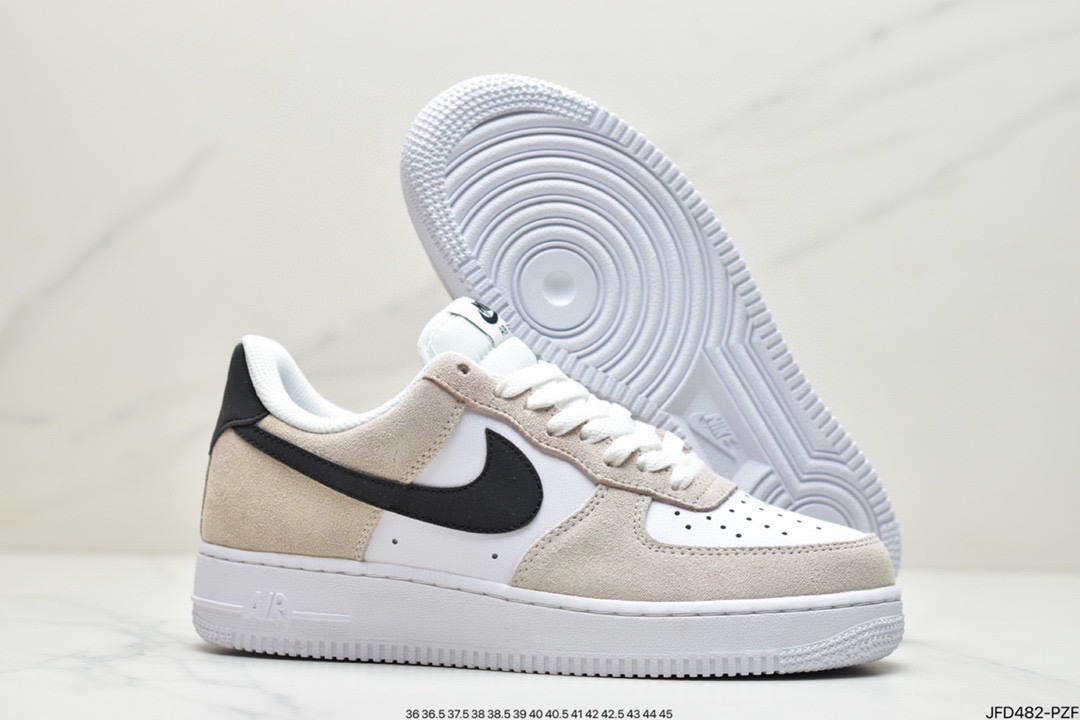 170 Nike Air Force 1 Low ski 米白黑勾 BQ8988-100