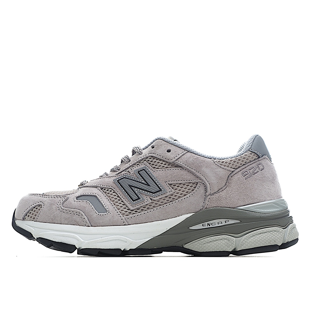 G5 New Balance M920系列 反光 复古老爹风休闲运动慢跑鞋 M920NBR 采用猪巴革麂皮拼接透气网眼织物鞋面 中底搭载碳素纤维缓震板