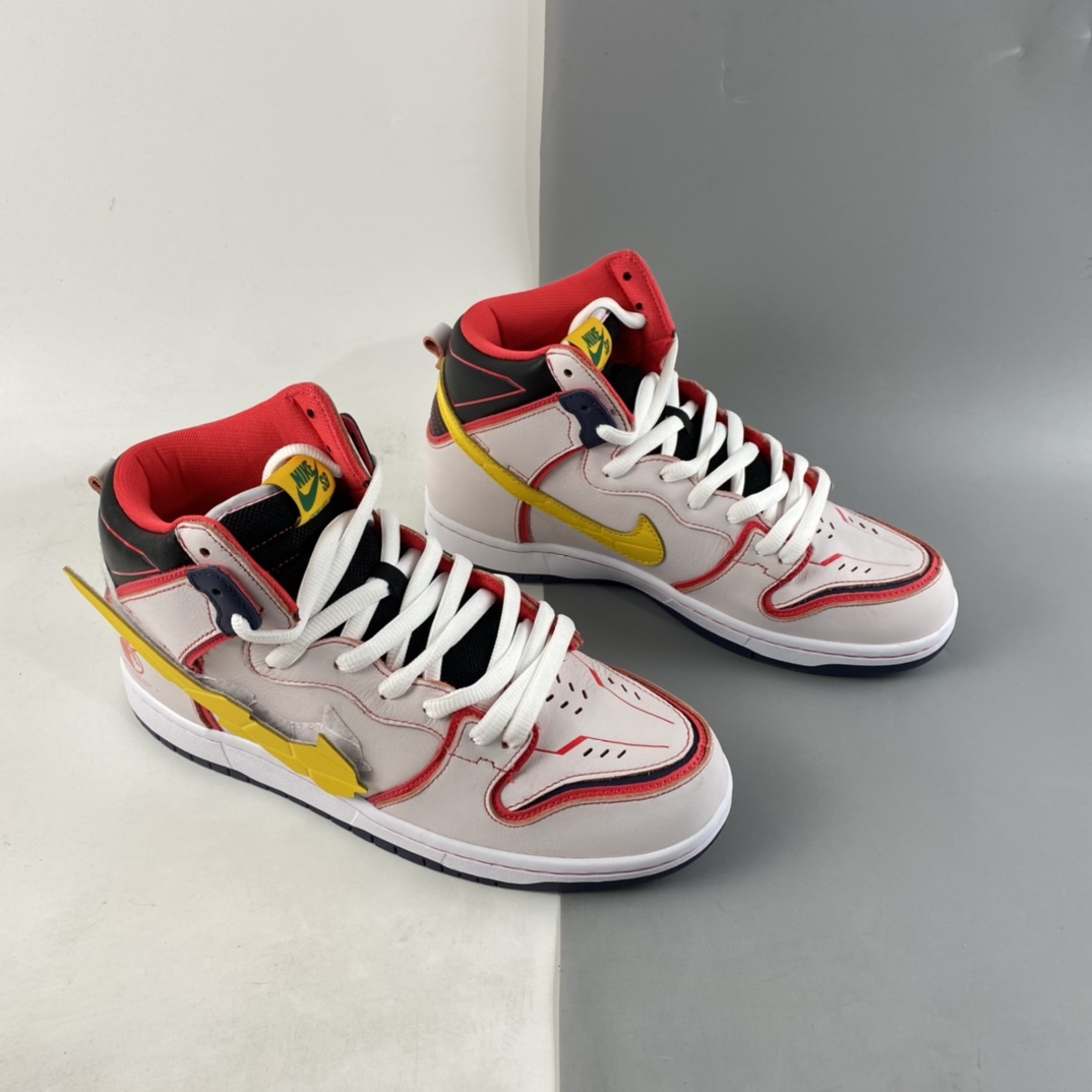 P480 Gundam x NIKE SB Dunk High "Project Unicorm-Rx-0” 白红黄DH7717-100-莆田鞋,莆田鞋货源,高仿鞋,高仿鞋货源,安福档口,莆田高仿鞋,莆田鞋批发,高仿鞋批发,莆田高仿运动鞋,高仿运动鞋,莆田运动鞋 P480 Gundam x NIKE SB Dunk High "Project Unicorm-Rx-0” 白红黄DH7717-100
