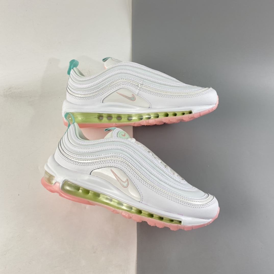 P240  NIKE Air Max 97 时尚休闲弹头气垫跑鞋 DJ1498-100