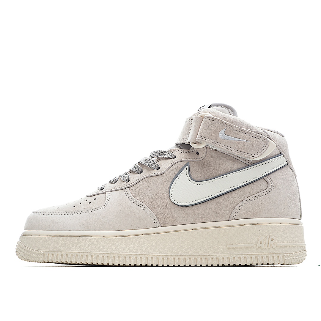 H0 Nike Air Force 1 Mid 空军一号中帮 麂皮3M反光客供模具、原材料，内置全掌Solo 原楦头纸板 🏻 打造最完美空军鞋型 专供实体专柜混卖