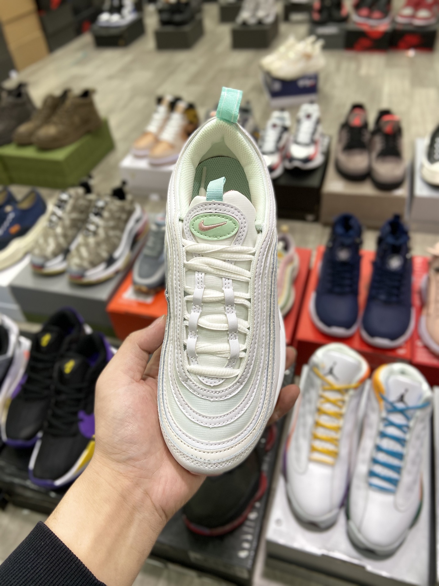 220 耐克Nike Wmns Air Max 97 复古气垫百搭休闲运动慢跑鞋DJ1498-100