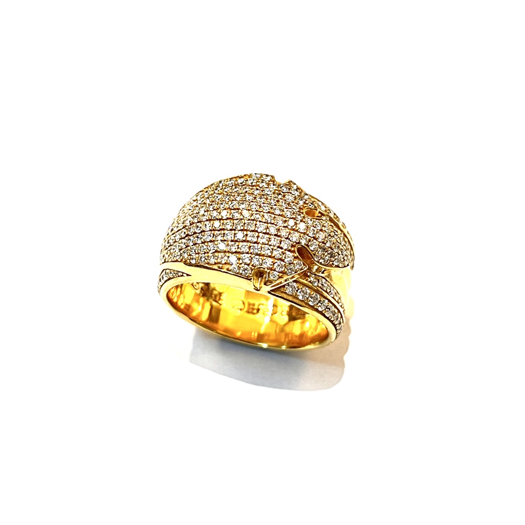 Gold-plated diamond-set customization, 22k real gold customization
