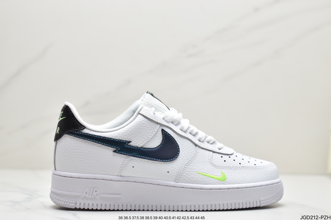 180 空军一号AF1闪电断钩头层皮低帮板鞋 Nike Air Force 1 Low DJ6894-100