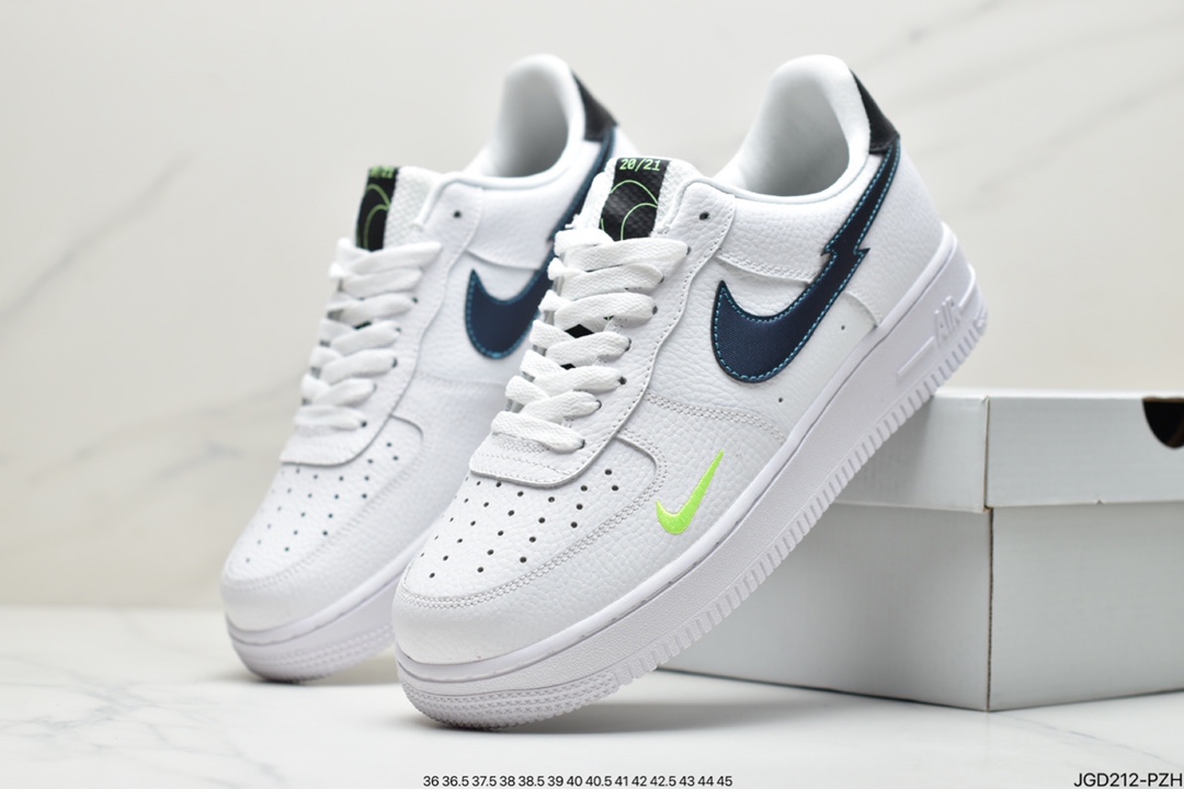 180 空军一号AF1闪电断钩头层皮低帮板鞋 Nike Air Force 1 Low DJ6894-100