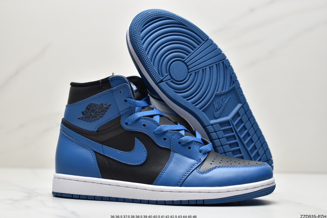 250 Air Jordan 1 High OG ” Datk Marina Blue ” 黑蓝 AJ1乔1高帮文化篮球鞋 555088-404