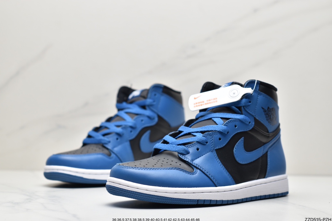 250 Air Jordan 1 High OG ” Datk Marina Blue ” 黑蓝 AJ1乔1高帮文化篮球鞋 555088-404