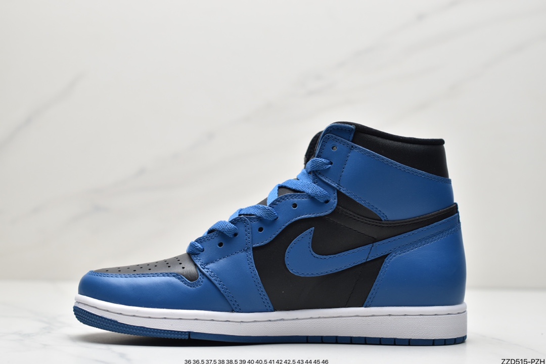 250 Air Jordan 1 High OG ” Datk Marina Blue ” 黑蓝 AJ1乔1高帮文化篮球鞋 555088-404